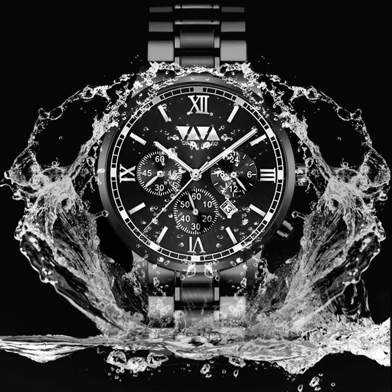 Часы наручные мужские с календарем деловые повседневные Модные Спортивные