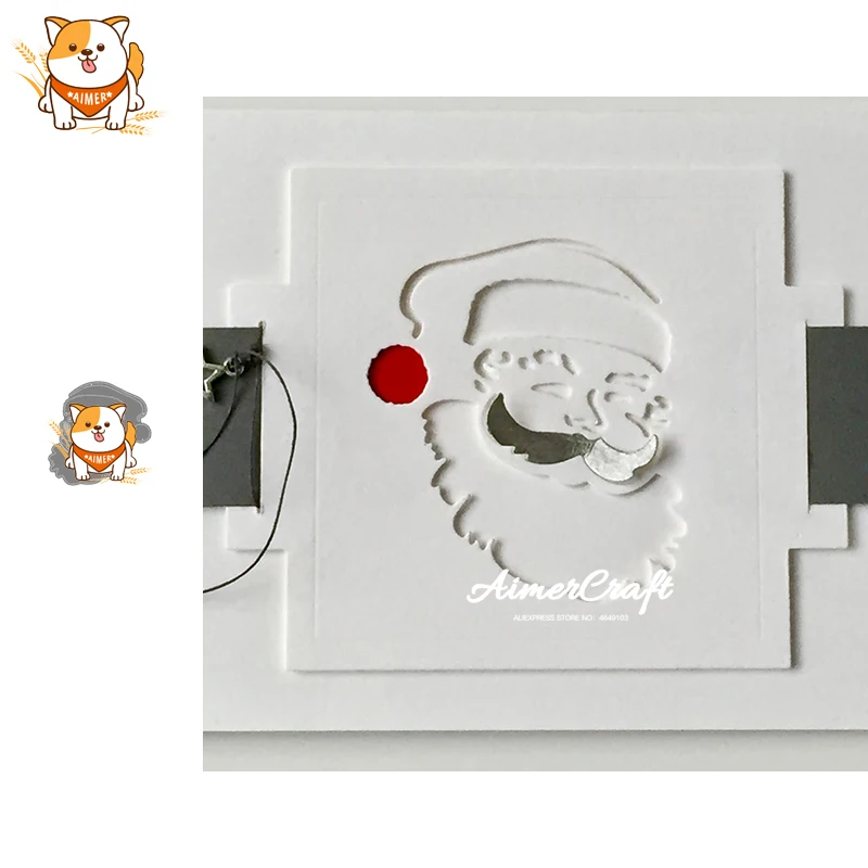 Санта Клаус рождественские металлические режущие штампы трафарет для