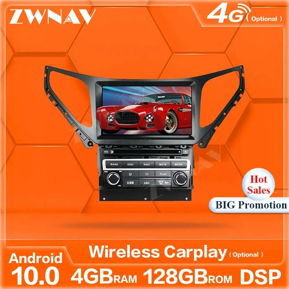 

128GB Carplay Android 10 Screen Multimedia Player For Hyundai AZERA Grandeur i55 2015 GPS Navi Auto Audio Radio Stereo Head Unit