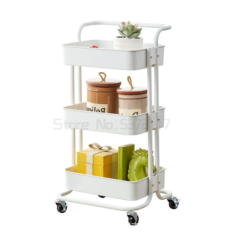 

De Home Organizer Almacenamiento Cocina Estanteria Repisas Y Estantes Trolleys Kitchen Storage with Wheels Prateleira Shelf