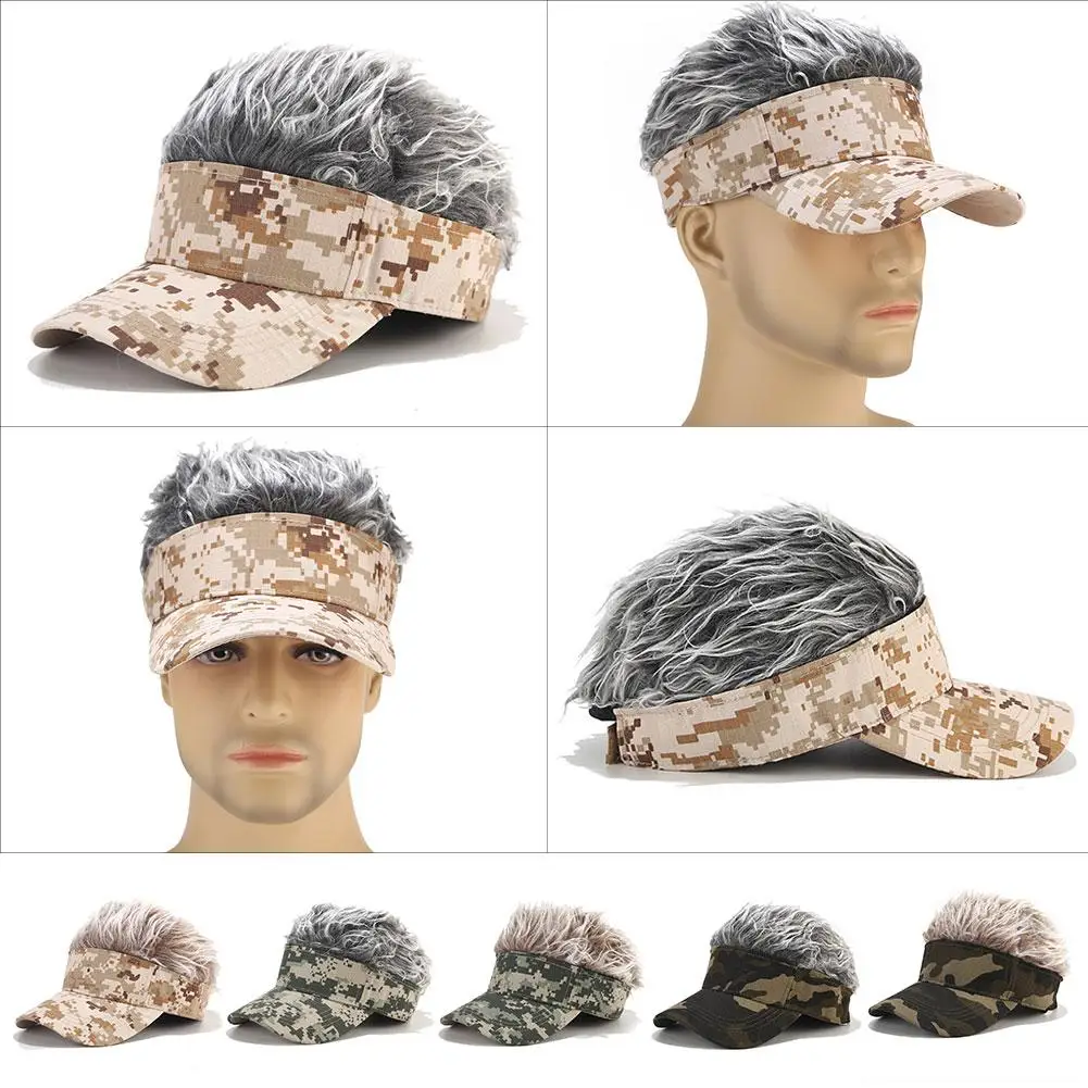 Горячая новинка модная бейсбольная кепка искусственные волосы солнцезащитный