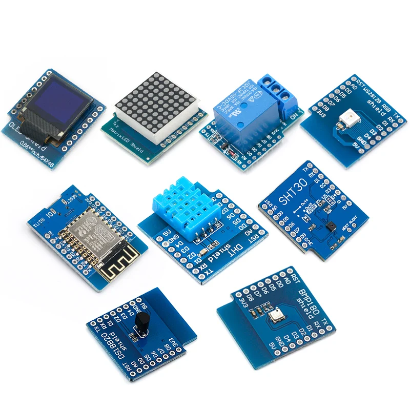 Плата для разработки Wi-Fi Nodeu Ws2812 Rgb Dht11 Dht22 Am2302 реле Ds18b20 Bmp180 набор самостоятельной
