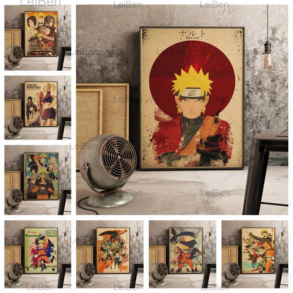 

Japanese Classic Anime Retro Posters and Prints Cartoon Comic Pictures Children's Room Home Decoration Wall Art Canvas Paintings