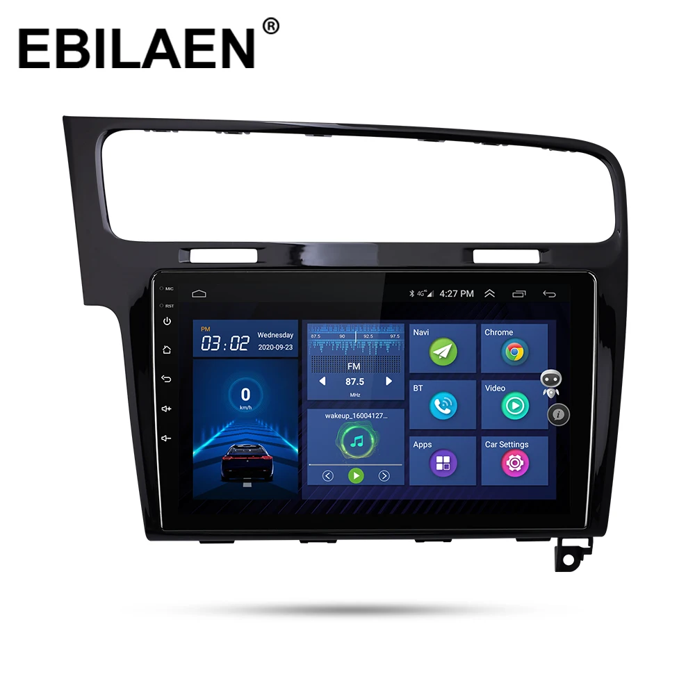 EBILEAN Автомобильный мультимедийный радиоплеер для VW Volkswagen Golf 7 1Din Android 10 0 Авторадио