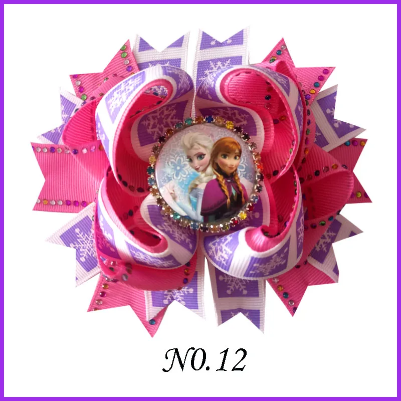 100 шт. комплект наряда принцессы 4 5 &quotбант для волос в форме снежинок с