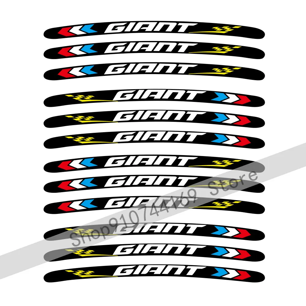 12 шт. виниловые наклейки на колеса для велосипеда