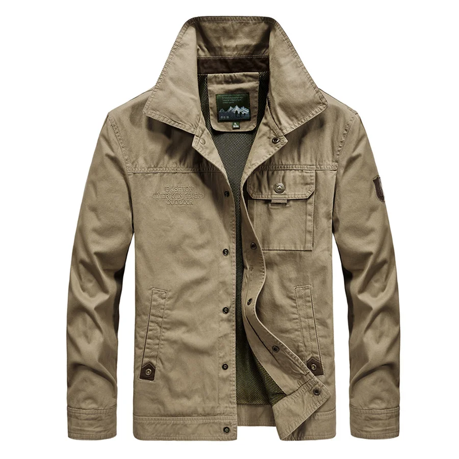 Повседневная Деловая чистая куртка мужские хлопковые весенние куртки и пальто