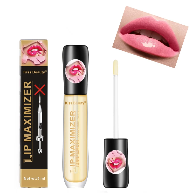 Стойкий сексуальный блеск для губ с эффектом увеличения объема водостойкий