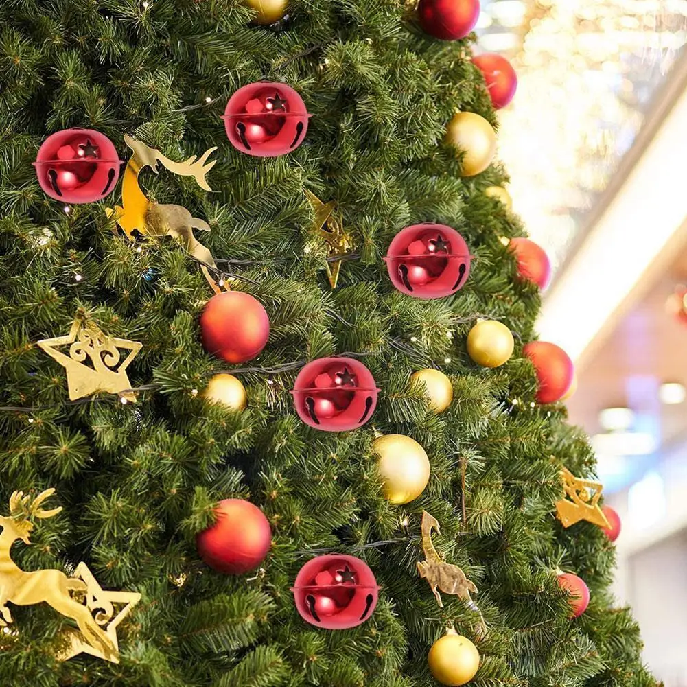 

10Pcs Five-Point Star Christmas Bells Mini Creative Shiny Handmade Bell Small 5cm A35 Bell Jingle Bells Christmas Rattle O4R3