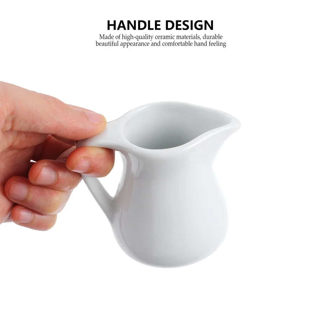 

1Pc Ceramic Cup Kitchenware Container Coffee Frothing Cup Sauce Jug