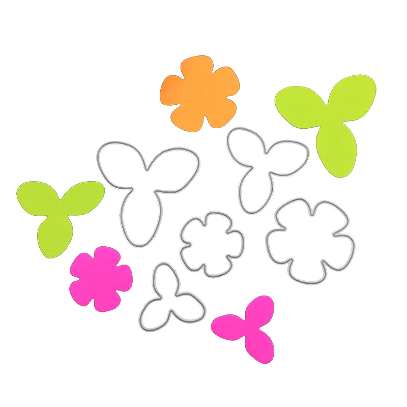 Лепестковая форма для ножа металлическая резки серебряная рукоделия набор