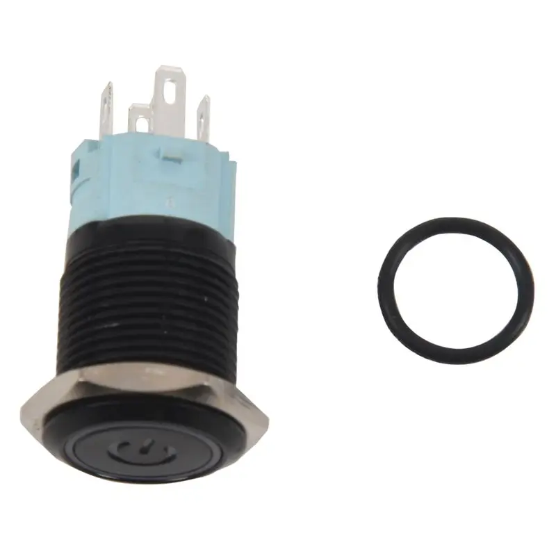 Красный светодиод включения/выключения 12V защелкивающаяся кнопка выключателя