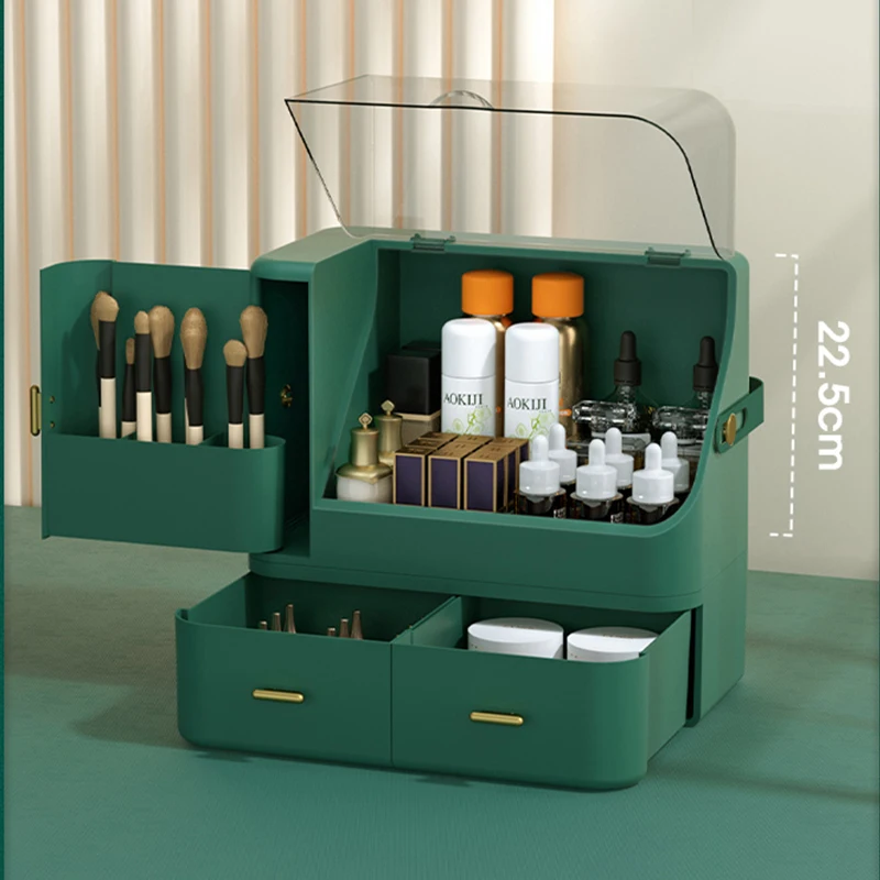 

Fashion Cosmetic Storage Box Waterproof Dustproof Bathroom Desktop Beauty Makeup Organizer Skin Care Storage Drawer