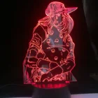 Гироскоп Zeppeli, 3D светодиодный светильник для спальни, декоративный светильник, подарок на день рождения для манги, лампы, аниме, Джоджо, причудливые приключения, лампа для бюджета