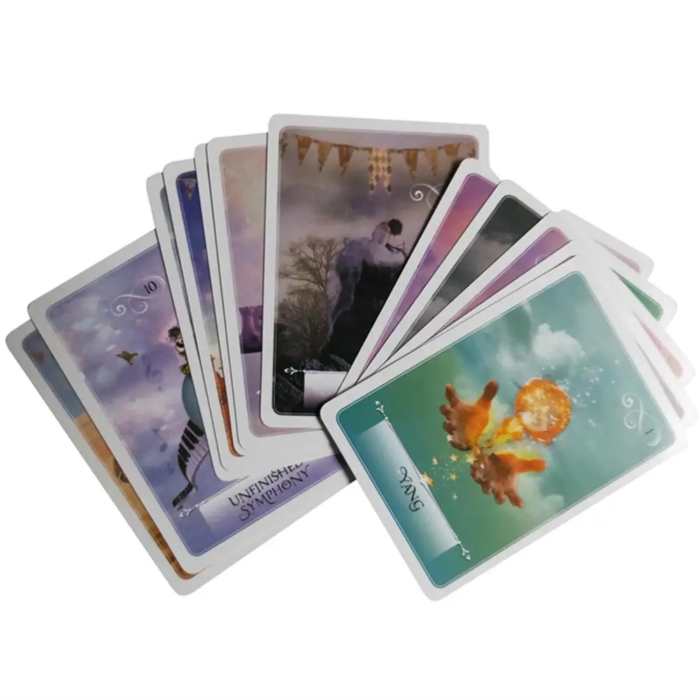 

52pcs Wisdom Oracle Cards Tarot Card Game For Party Playing Card Table Deck Board Games Guidance Divination Fate Entertainment