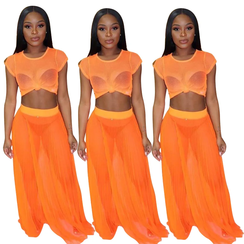 2 шт./компл. прозрачные сетчатые пляжные крышку ИБП 2019 летние женские топы с