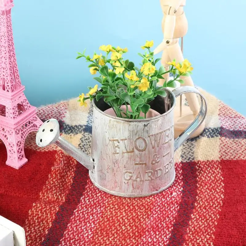 Ретро железное ведро для цветов горшок растений суккулент плантатор держатель