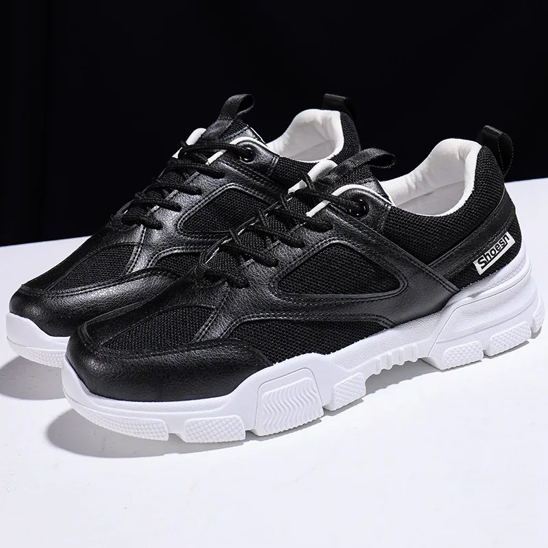 Мужские кроссовки QWEDF брендовые Дизайнерские на платформе шнуровке