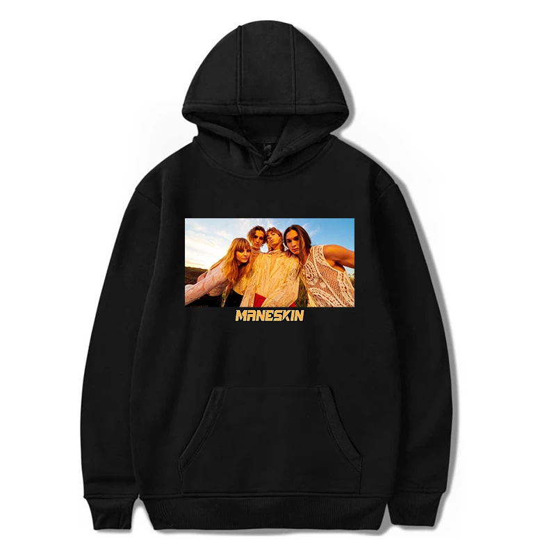 

Haikyuu hoodie Maneskin print long sleeve Pullovers oversized hoodie Italian singer HoodieThin Streetwear plus size tops