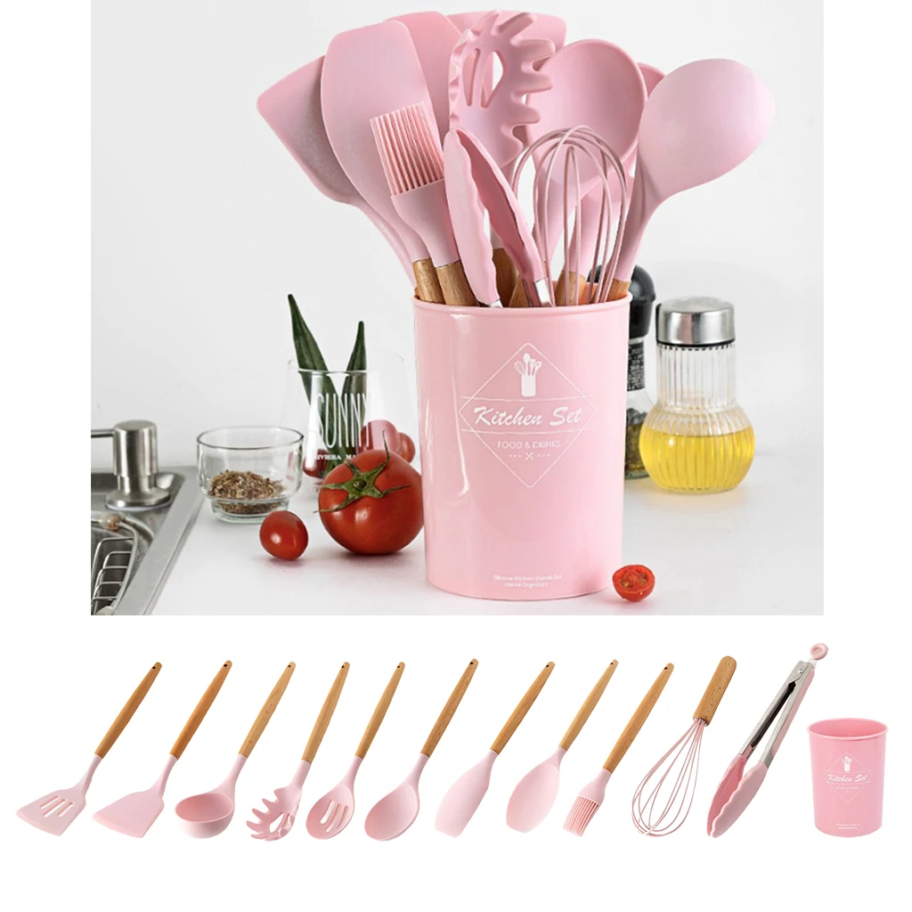 Набор кухонной утвари силиконовые инструменты для выпечки и приготовления пищи