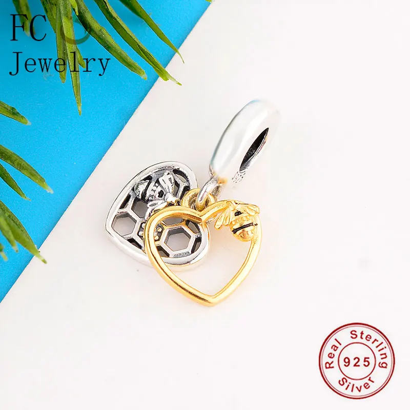 FC ювелирные изделия подходят оригинальный бренд талисманы браслет 925 Серебро