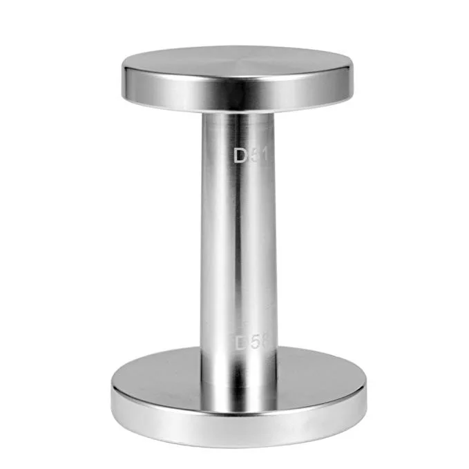 

58mm+51mm Coffee Distributor Bean Press,Flat Base Portable Coffee Make Tool,Coffee Pressure Hand Tamper for Outdoor