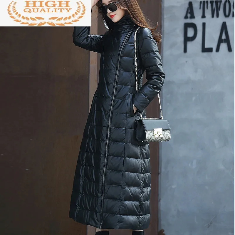 

Куртка из натуральной кожи, Женское пальто из овчины, длинные женские зимние пуховики, модные парки 2021, Женская куртка Pph1775