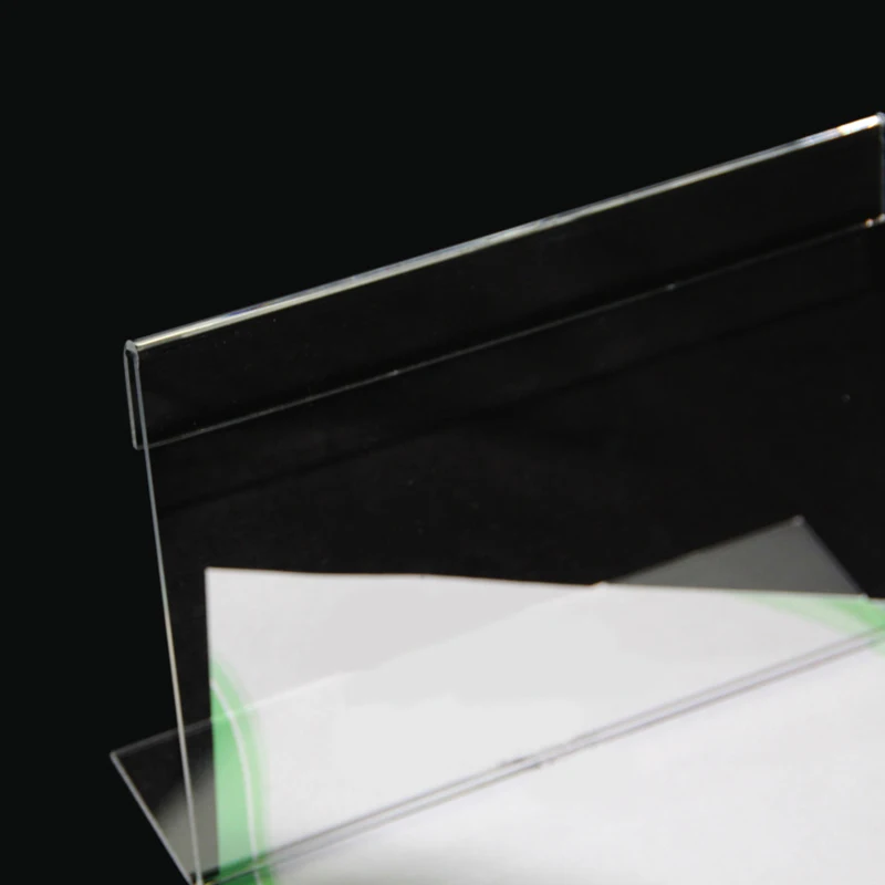 20 Акриловый Бизнес держатель для карт l образный прозрачный акриловый стол