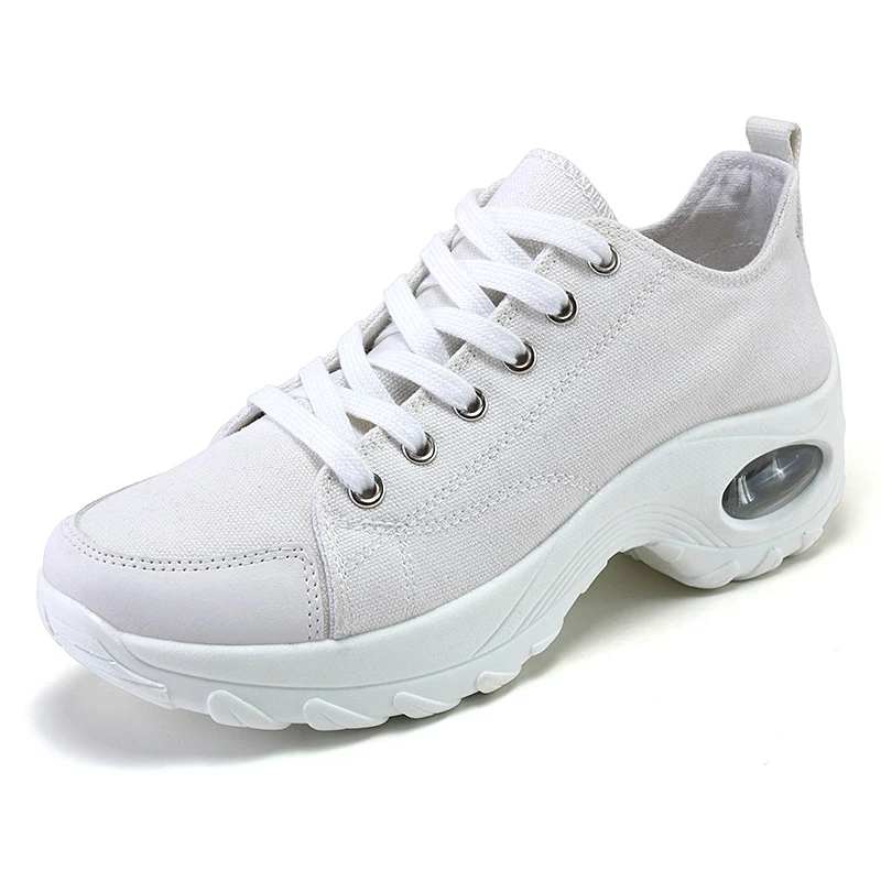 

Women's Flat Platform Shoes Women Vulcanized Shoes Female Canvas Lace Up Comfortable Ladies Sneakers Walking New Fashion Autumn