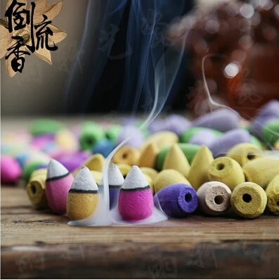 

50Pcs Smoke Backflow Incense Cones Aromatherapy Fragrance Natural Sandalwood