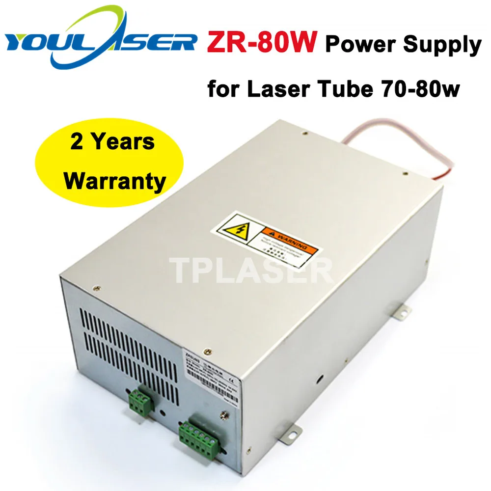 Лазерный источник питания 80 Вт для стеклянных лазерных трубок 70 Co2