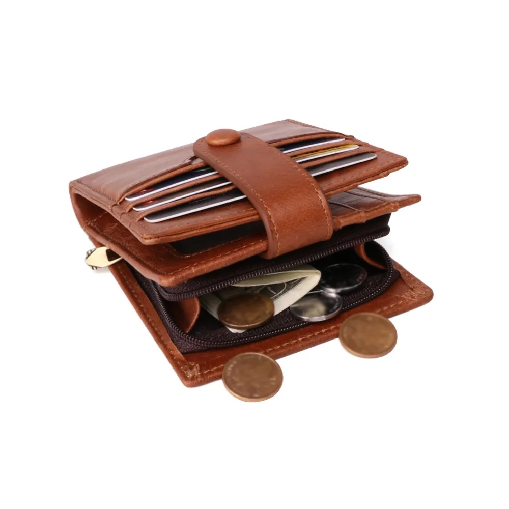 Кожаный кошелек TRASSORY Rfid с защитой от кражи мужской бумажник модная мульти карта в