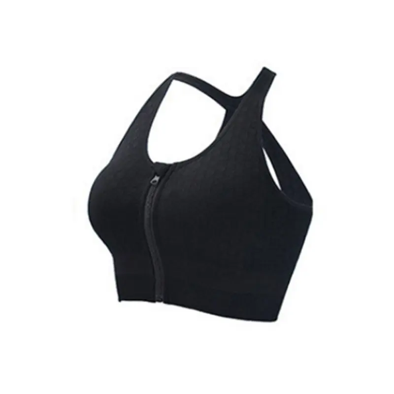 Новый женский ударопрочный спортивный бюстгальтер на молнии с эффектом пуш ап