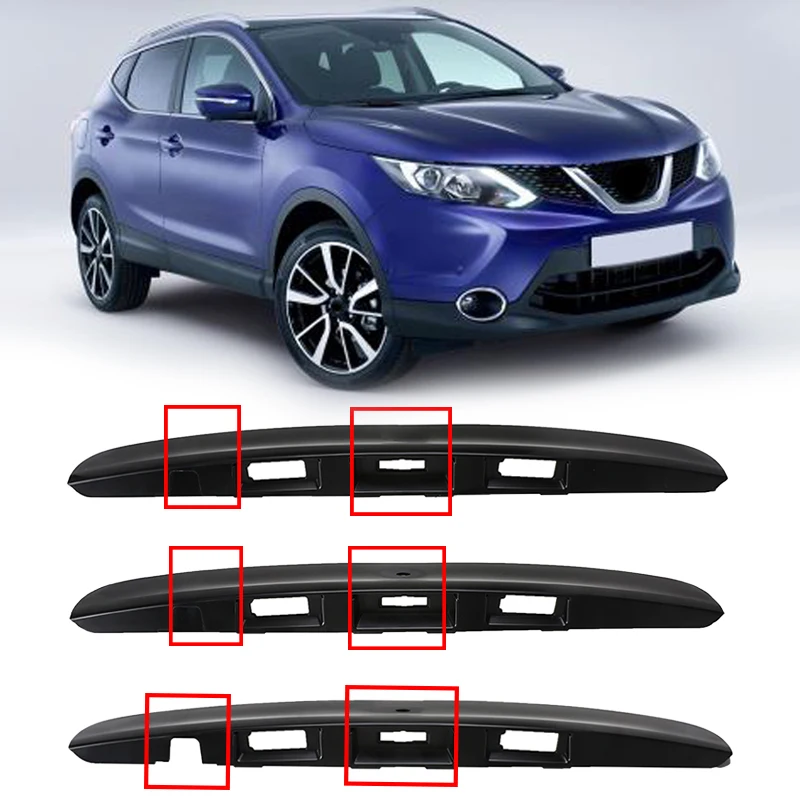 3 типа черная крышка багажника Ручка с/без I-key& отверстие для камеры для Nissan Qashqai J10 2007- пластиковая накладка