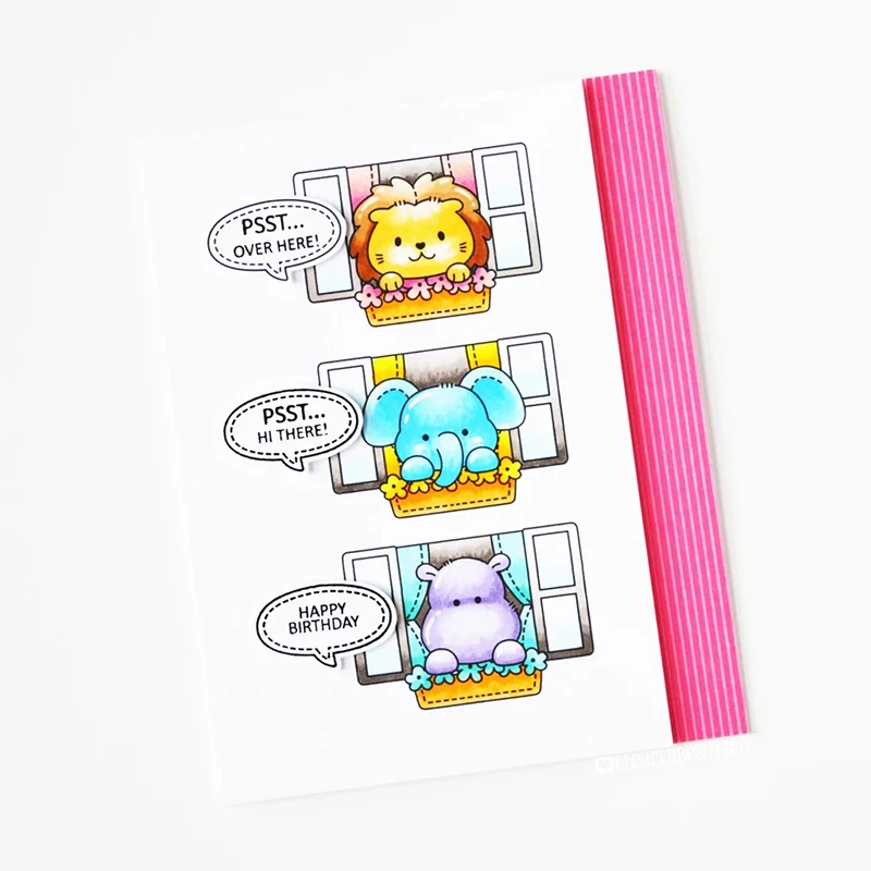 Металлические Вырубные штампы с головой животного и прозрачные трафареты для