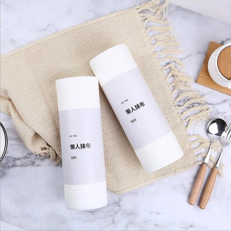 

Lazy rag Towel for home and kitchen,Polyester wood pulp material Disposable Cloth Wipes Wet and dry Kitchen supplies