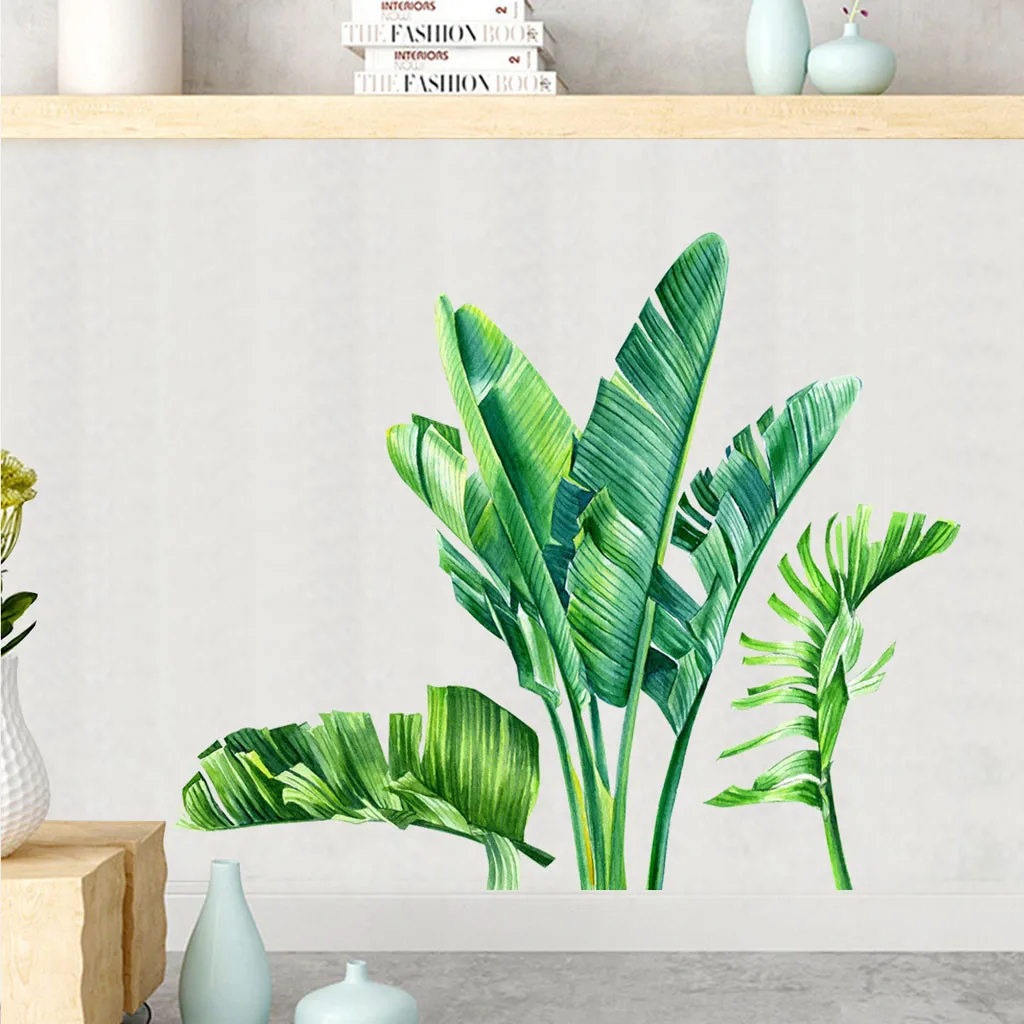 Обои с банановым листом для домашнего декора современные декоративные настенные