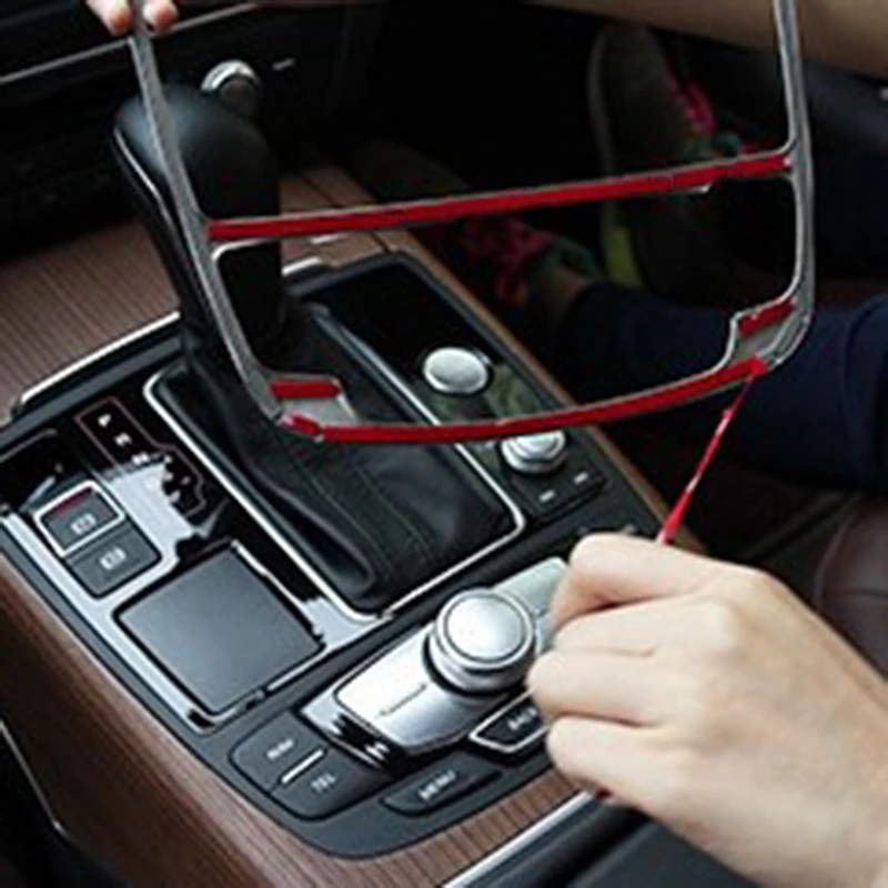 

Gear Shift Panel Trim Frame Decorative Stickers for - A6 C7 A7 2012-2017 Car Accessories