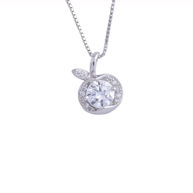 Женская цепочка из серебра 925 пробы с цирконом|Подвески| |