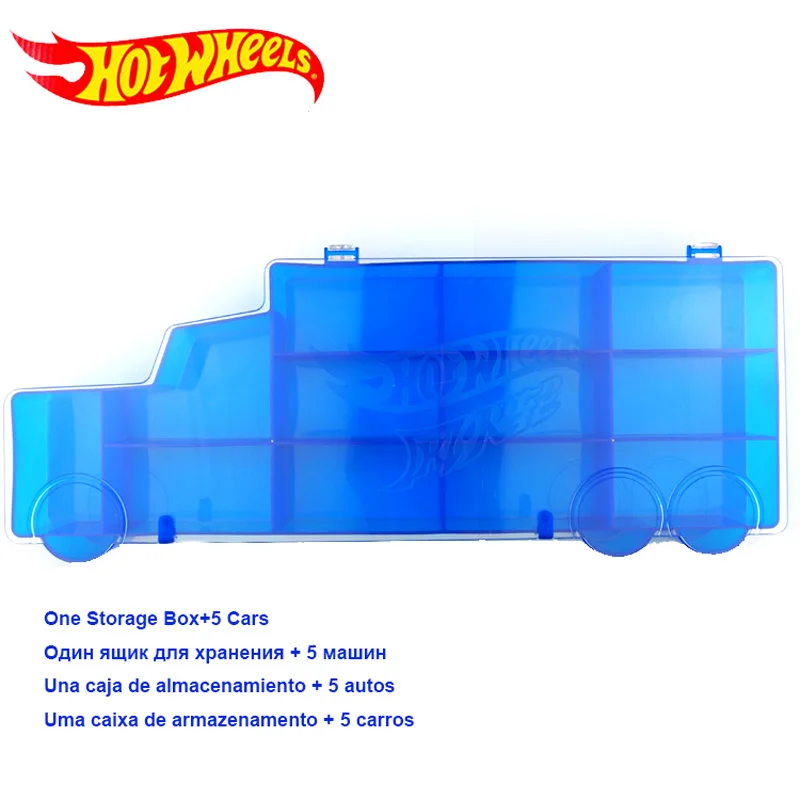 C WITH 5 Cars Hot Wheels модель автомобиля портативный пластиковый ящик для хранения игрушек Hotwheels автомобили подвижная парковка двухсторонние складные модели вмещает 16 автомобилей - Цвет: C WITH 5 Cars