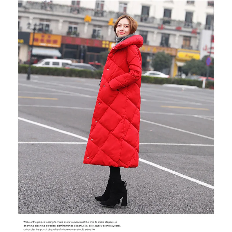 

2019 Women's Coat Jacket Medium Length Women Parka With a Rabbit Fur Winter Thick Coat Women New Winter Collection Hot
