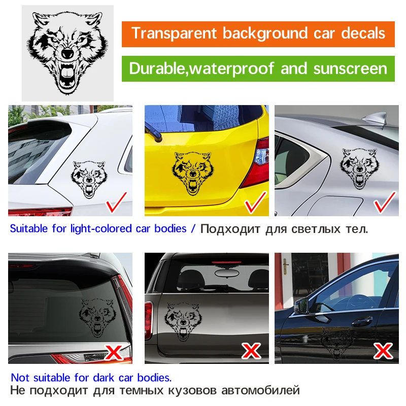 S51455# Black Transparent Car Stickers Vinyl Decal Yawn Lion Motorcycle Decorative Accessories Creative Laptop Helmet - купить по