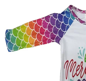 Новинка 2019 праздничная одежда дизайнерский комплект из цветной рыбьей чешуи для