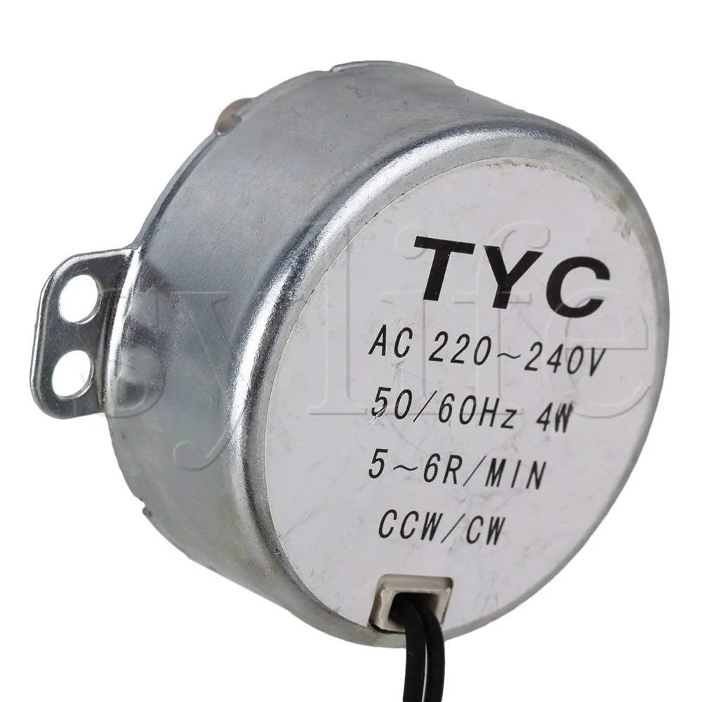 Синхронный двигатель переменного тока 220-240V 50/60 Гц 4W 5/6 об/мин прочная TYC-50 крутящий