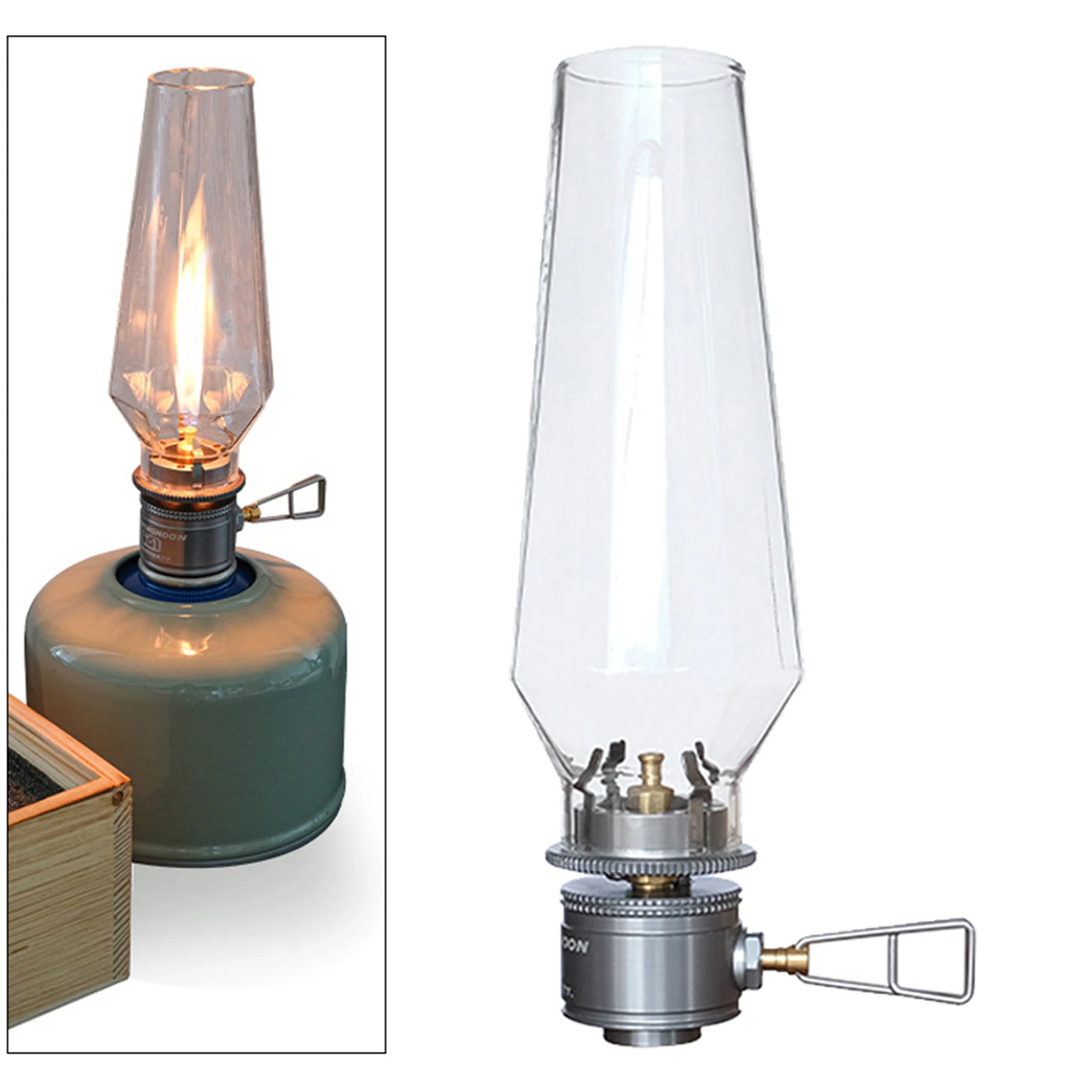 

Gas Lantern Candle Lamp Portable Tent Light Butane Gas Light Outdoor Use for