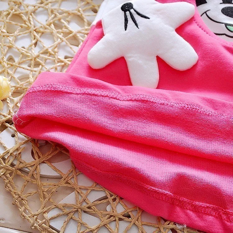 Новое модное летнее платье принцессы из хлопка красивое платье принцессы с Минни для девочек