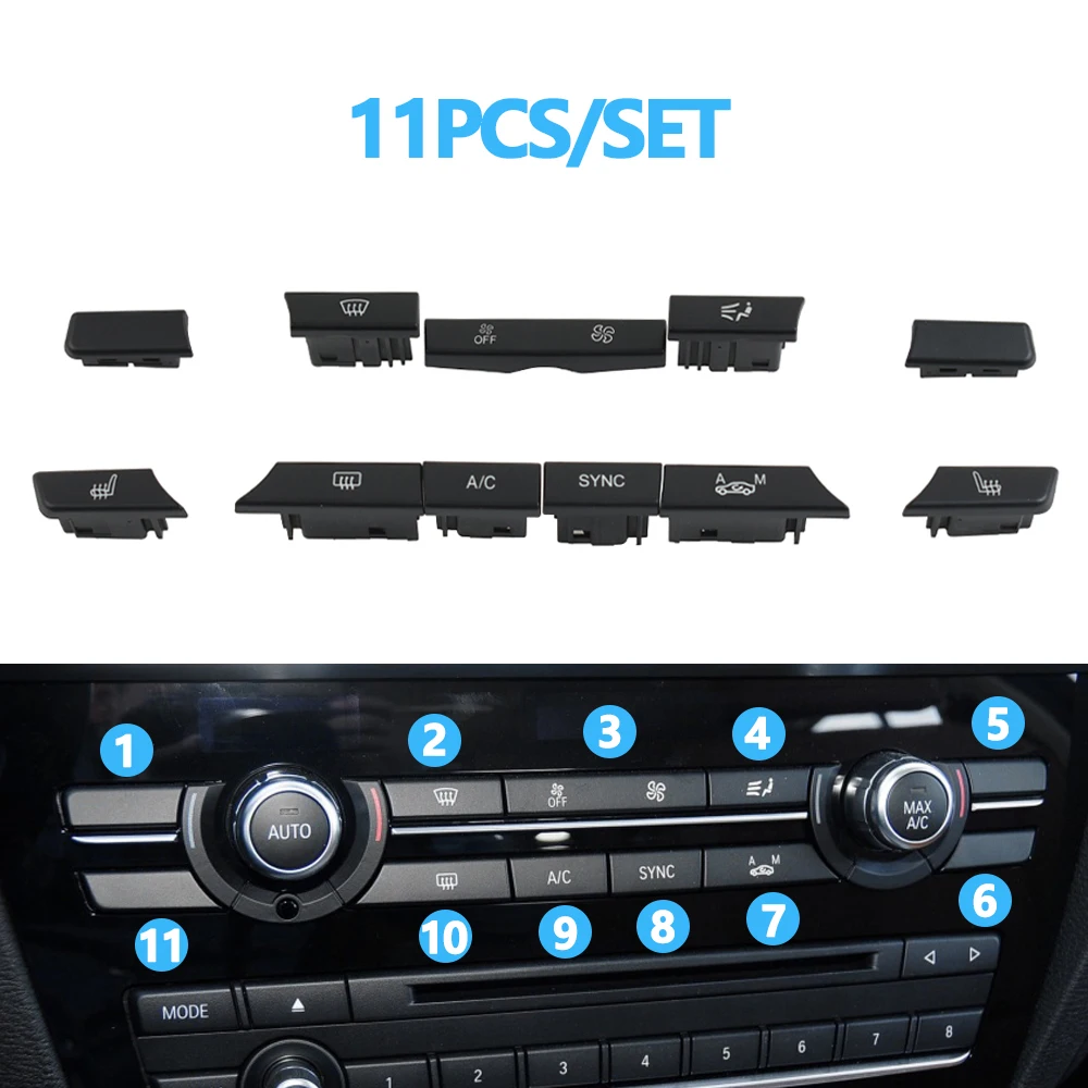 

Приборная панель, кнопка переменного тока, кнопка Venlitation, ремонтный комплект, замена для BMW X3 F25 2014-2017 X4 F26 2013-2018