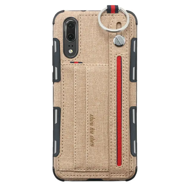 Light gold Для huawei P20Pro чехол huawei P20 Lite чехол роскошное металлическое кольцо слот для карт ткань силиконовый чехол для huawei P20 Pro Чехол P 20 P20Lite - Цвет: Light gold