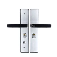 1pair modern fingerprint handle home security universal door lock electronic smart office semiconductor replacement parts