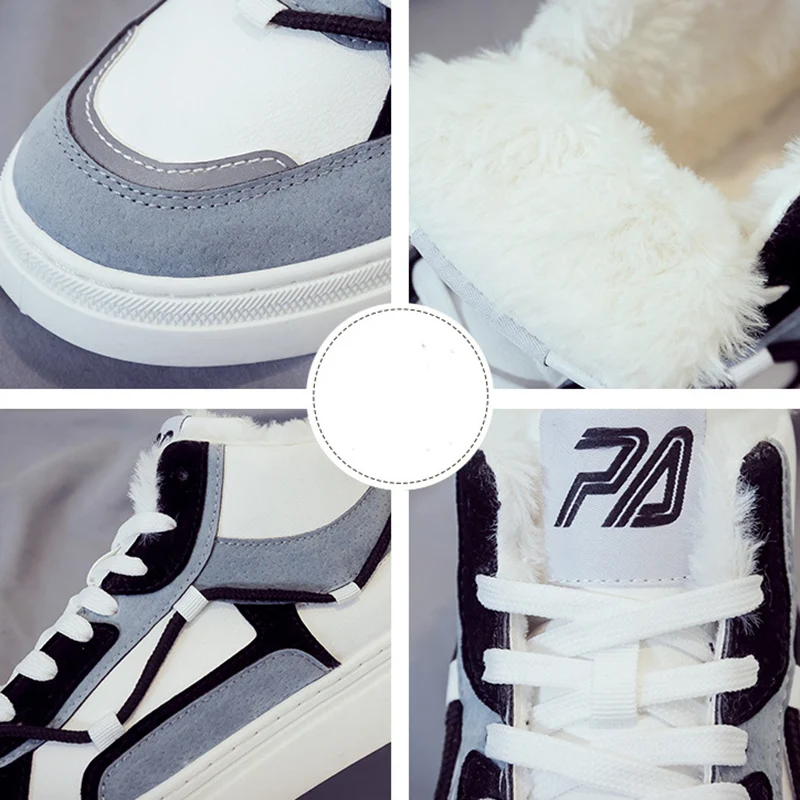 Мужская повседневная обувь Мужские высокие кроссовки новинка 2021 бархатная